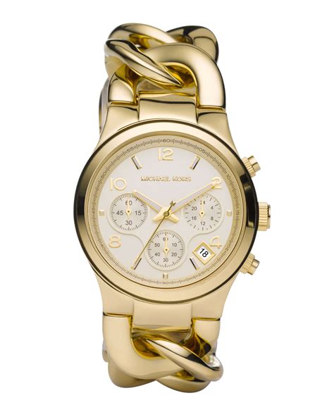 michael kors chain link watch gold and silver|neiman marcus chain link.